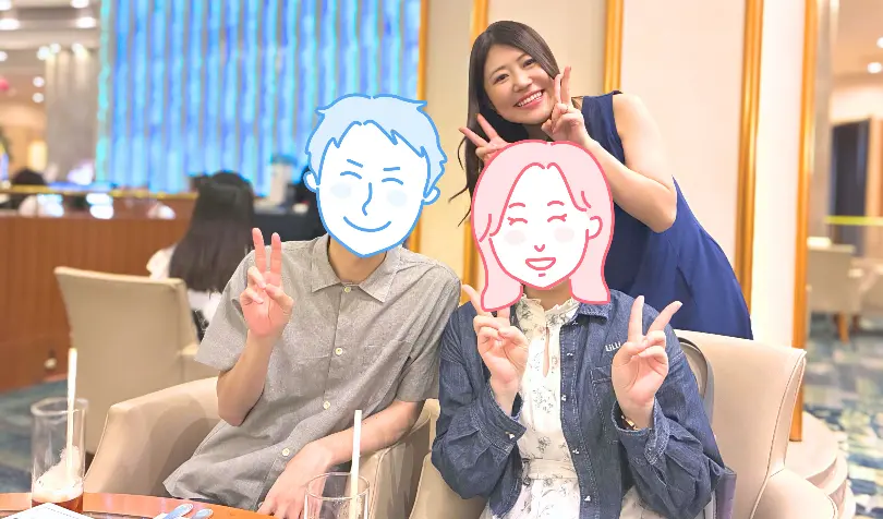 3ヶ月で成婚した30代前半の会社員・T様とお相手の成婚お祝い写真